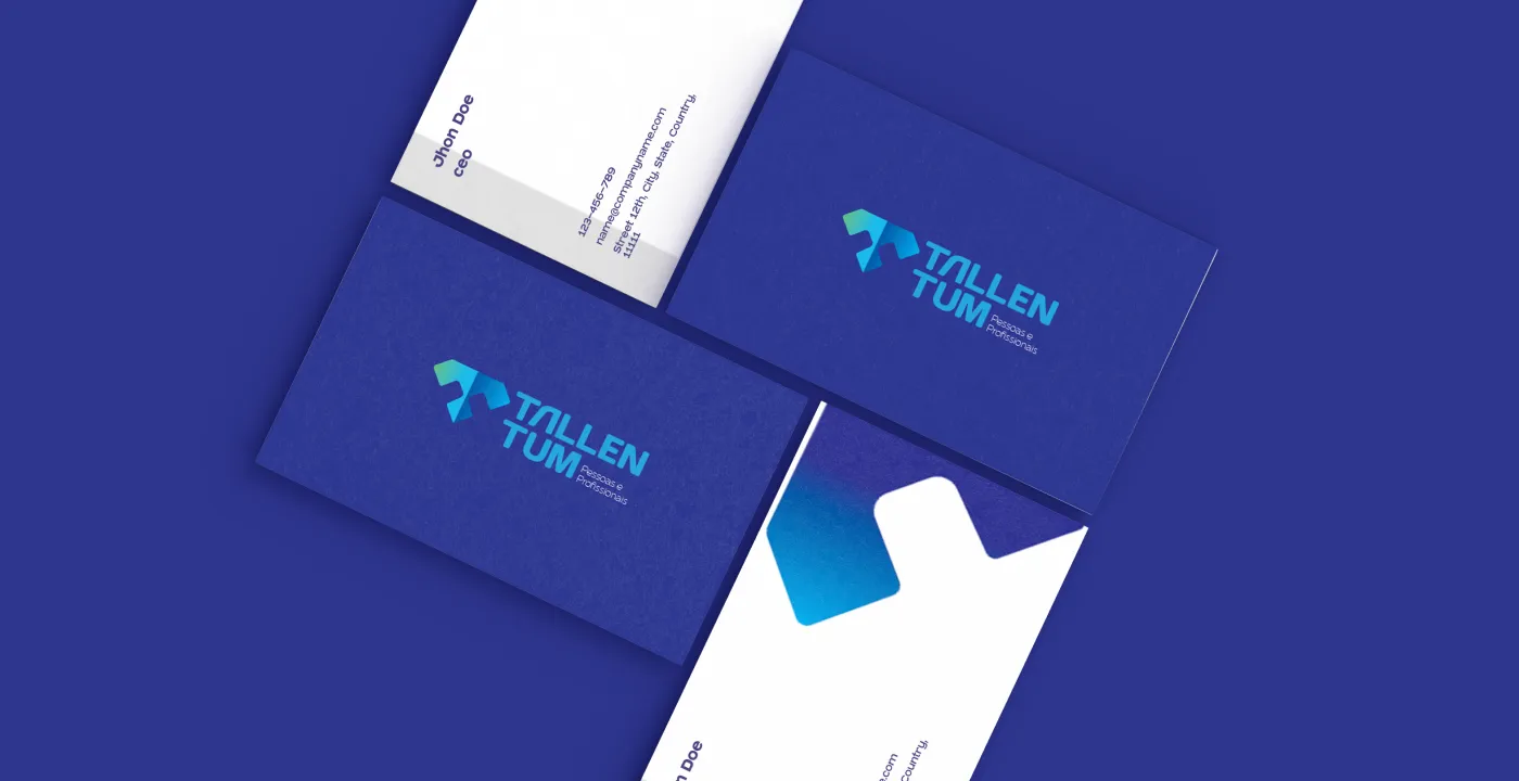 The identity applied to stationery