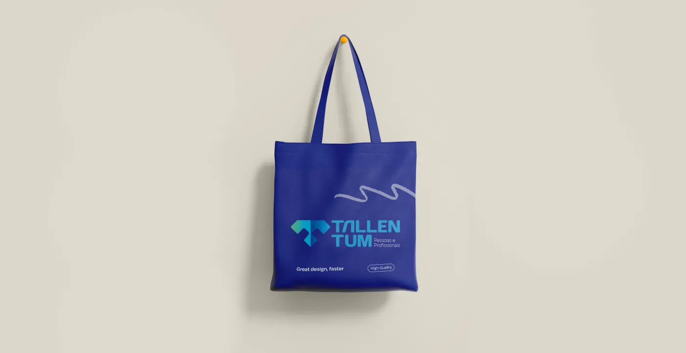 Tote bag with the Tallentum brand